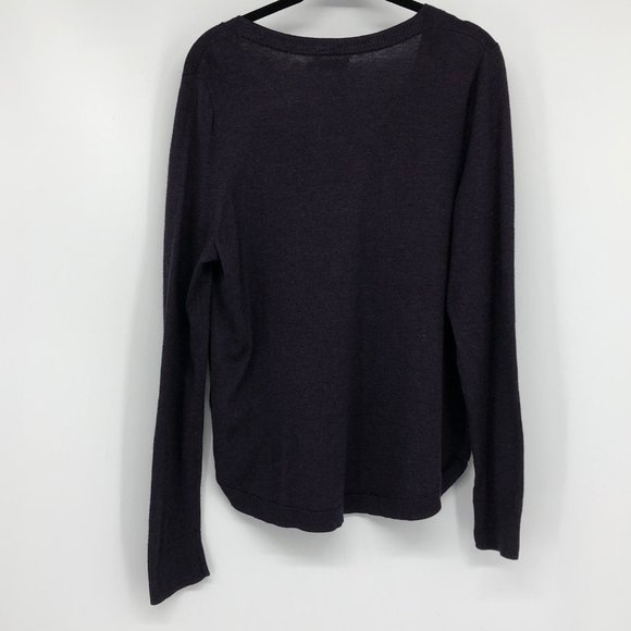 Reitman's R Essentials Purple Haze V Neck Long Sleeve T- Shirt L - Picture 2 of 16